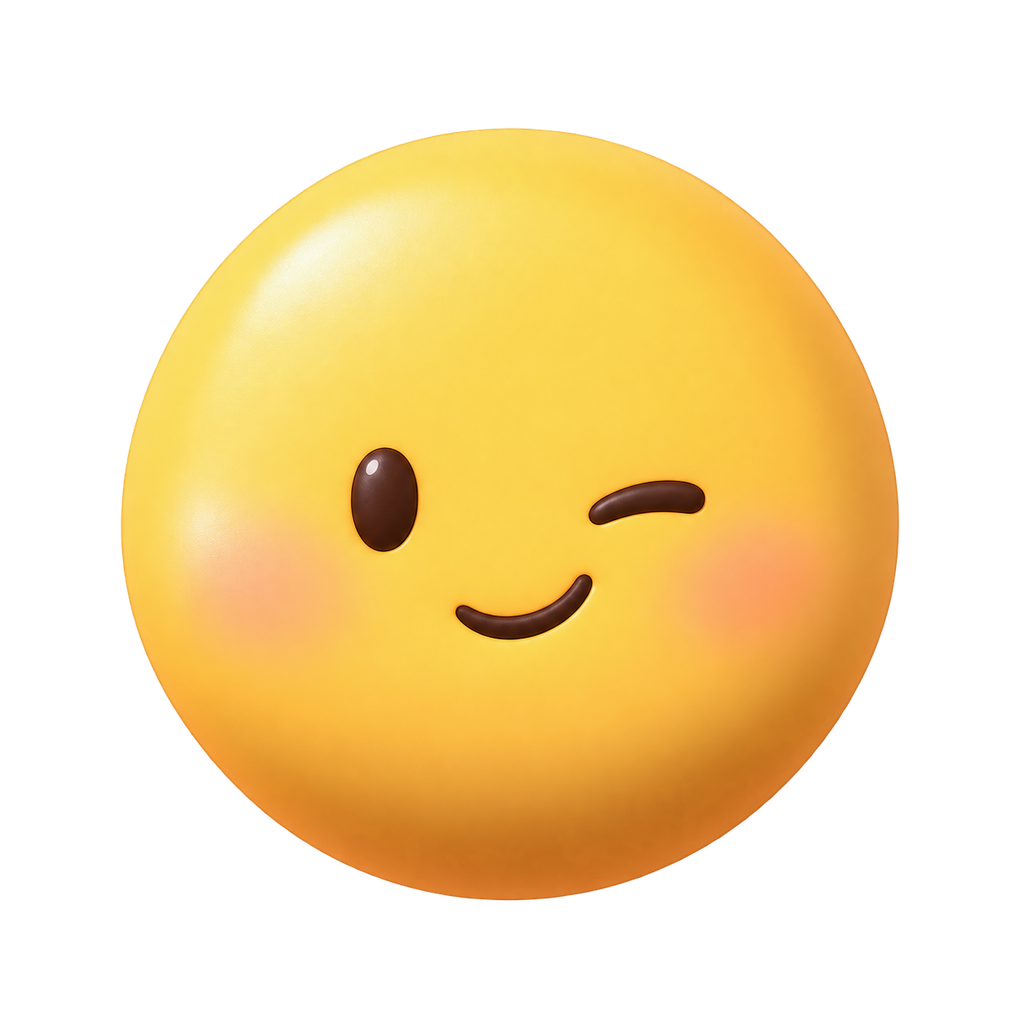 Original LaWhis winking emoji